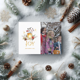 Cartão Postal De Festividades Sempre Verde - Floresta de Inverno Natal Foto