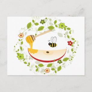 Cartão Postal De Festividades Shanah Tovah Rosh Hashaná Ano Novo Judaico