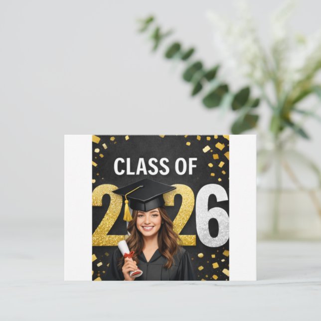 Cartão Postal De Festividades Shine Bright, Dream Big, and Step Into Your Future (Em pé/Frente)