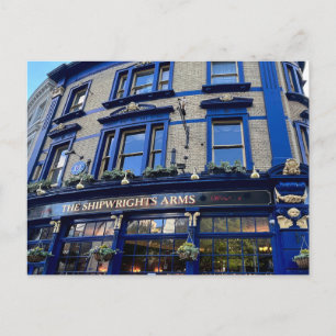 Cartão Postal De Festividades Shiprights Arms Pub London