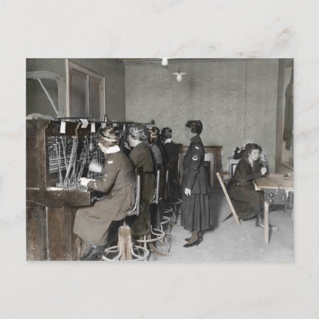 Cartão Postal De Festividades Signal Corp Women wwi (Frente)