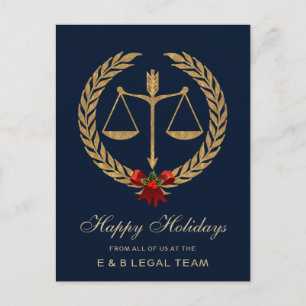 Cartão Postal De Festividades Simples Procurador de Natal