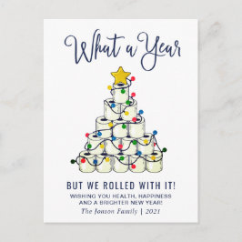 Cartão Postal De Festividades Simples Que Saudação de Natal De Ano