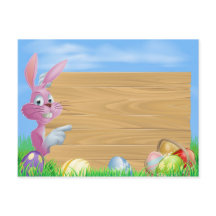 Sinal de ovos de chocolate cor-de-rosa Embarque de