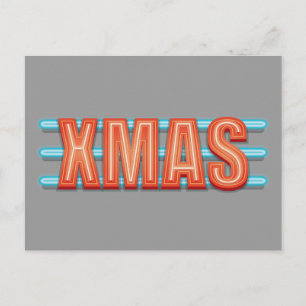 Cartão Postal De Festividades Sinal XMAS