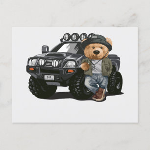 Cartão Postal De Festividades Single Bear Series-2