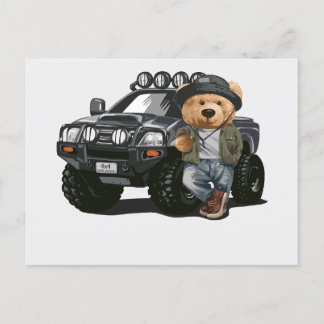 Cartão Postal De Festividades Single Bear Series-2