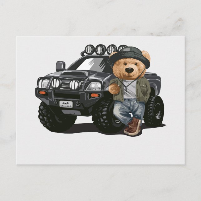 Cartão Postal De Festividades Single Bear Series-2 (Frente)