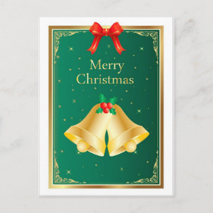Cartão Postal De Festividades Sinos de Natal
