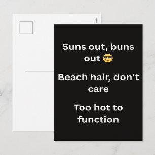 Cartão Postal De Festividades Slogans Engraçados de Camisetas de Verão 2026 Tend
