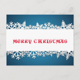 Cartão Postal De Festividades Snowflake Serenade