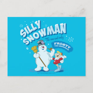 Cartão Postal De Festividades Snowman™ congelado   "Bobo Snowman"