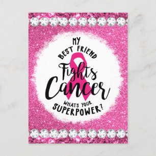 Cartão Postal De Festividades Sobrevivente mês de consciência do câncer de mama