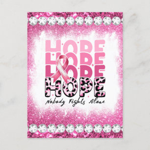 Cartão Postal De Festividades Sobrevivente mês de consciência do câncer de mama