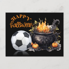 Cartão Postal De Festividades Soccer halloween para jogador