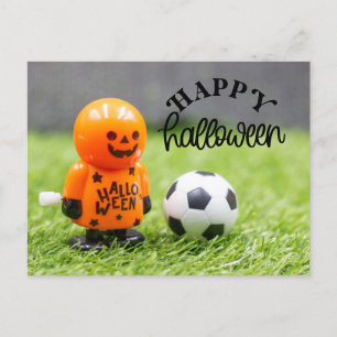 Cartão Postal De Festividades Soccer halloween para jogador