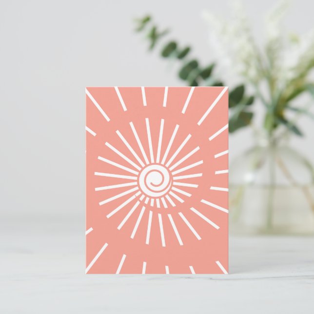 Cartão Postal De Festividades Sol 9 (Em pé/Frente)