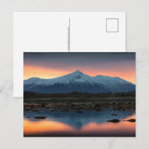 Cartão Postal De Festividades Sol na Noruega