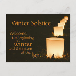 Cartão Postal De Festividades Solstício de inverno: Dia mais longo de volta ao i