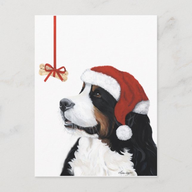 Cartão Postal De Festividades Sorria É Natal (Frente)