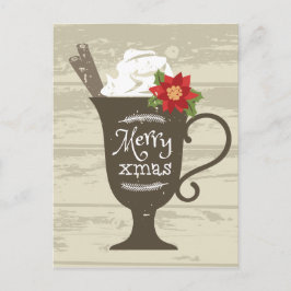 Cartão Postal De Festividades Sorvete de Natal Merry