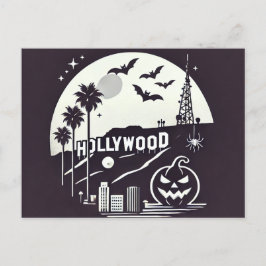 Cartão Postal De Festividades Spooky Los Angeles Halloween