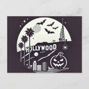 Cartão Postal De Festividades Spooky Los Angeles Halloween