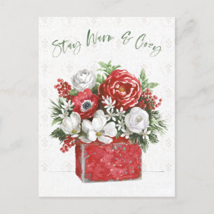 Cartão Postal De Festividades Stay Warm & Cozy
