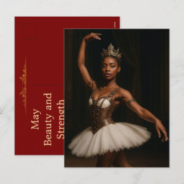 Cartão Postal De Festividades Steampunk Royal Ballerina Elegant Fantasy