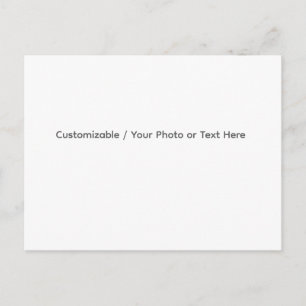 Cartão Postal De Festividades Sua Foto ou Texto Aqui (Design Personalizável)
