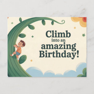 Cartão Postal De Festividades Suba num Parabéns de Aniversário Incrível