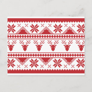 Cartão Postal De Festividades suéter de natal feio