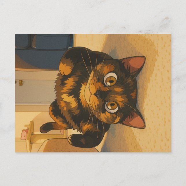 Cartão Postal De Festividades Suki's Playful Spirit (Frente)