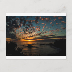 Cartão Postal De Festividades Sunset de Natal