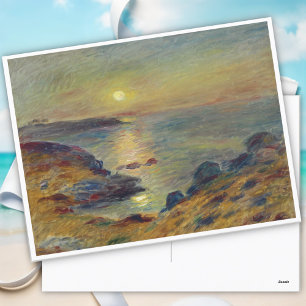 Cartão Postal De Festividades Sunset em Douarnenez