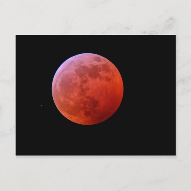 Cartão Postal De Festividades Super Wolf Blood Moon (Frente)