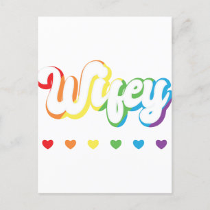Cartão Postal De Festividades Suporte a LGBTQIA Lésbica para Gay