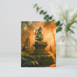 Cartão Postal De Festividades Sussurros Sagrados de Bali