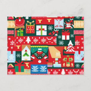 Cartão Postal De Festividades Sweater Feio Natal 1