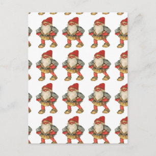 Cartão Postal De Festividades Swedish Christmas Elf