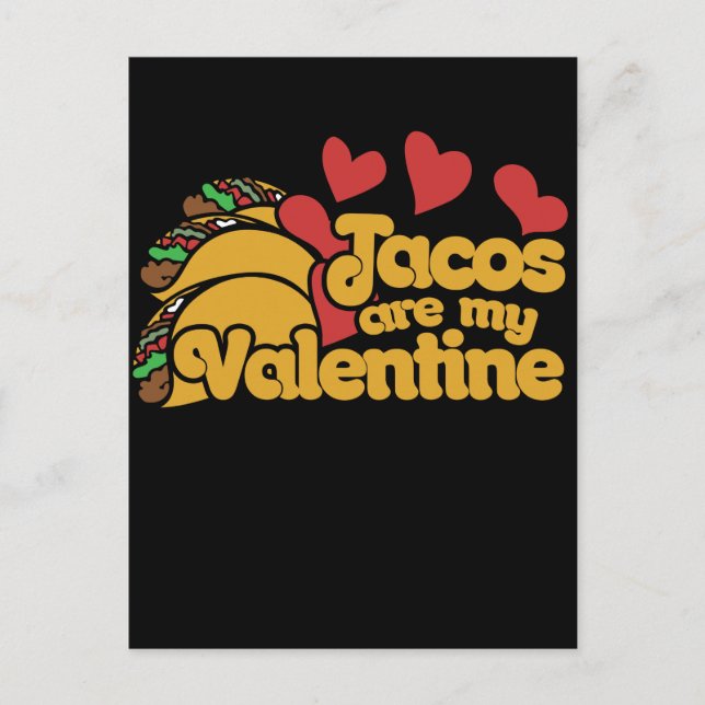 Cartão Postal De Festividades tacos são meus namorados bonitos (Frente)