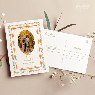 Cartão Postal De Festividades Tão Grata Foto de Família de Ação de Graças Cartão