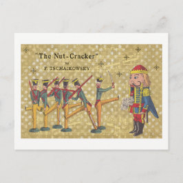 Cartão Postal De Festividades Tchaikovsky Nutcracker Soldiers Natal