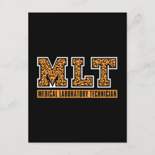 Cartão Postal De Festividades Técnico de Laboratório Médico MLT da Lab Tech Quim