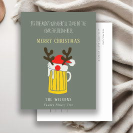Cartão Postal De Festividades Tempo Divertido Adorável Maravilhoso para Cerveja 
