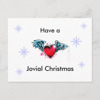 Cartão Postal De Festividades "Tenha cartão de um Natal jovial"