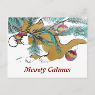Cartão Postal De Festividades Tenha-o quase, diz o gatinho do gengibre