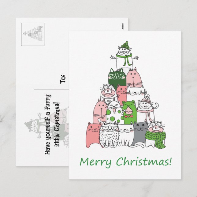 Cartão Postal De Festividades Tenha um Feliz Natal! (Frente/Verso)