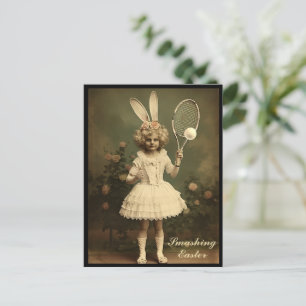 Cartão Postal De Festividades Tênis de Vintage jogando Felz pascoa