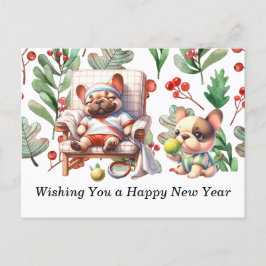 Cartão Postal De Festividades Tênis desejando um Feliz ano novo